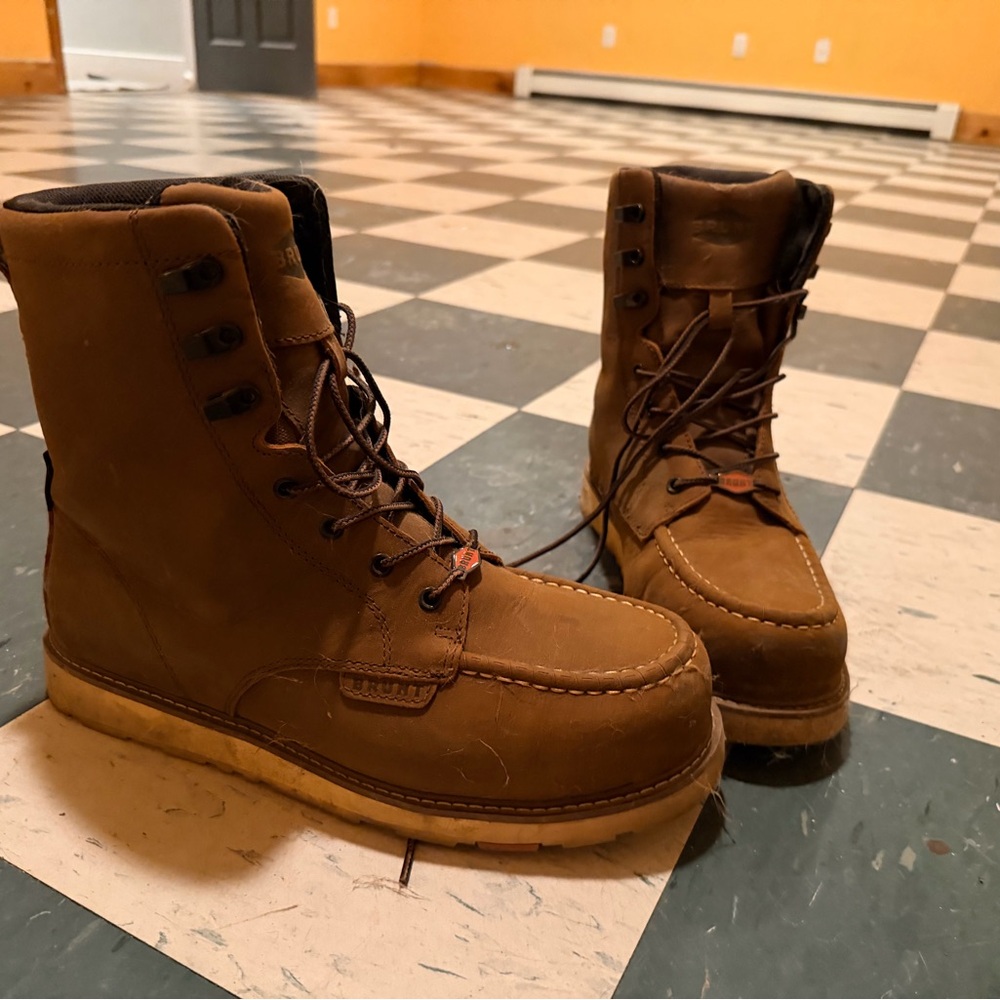 Men’s Brunt leather boots 8” Marin 11.5